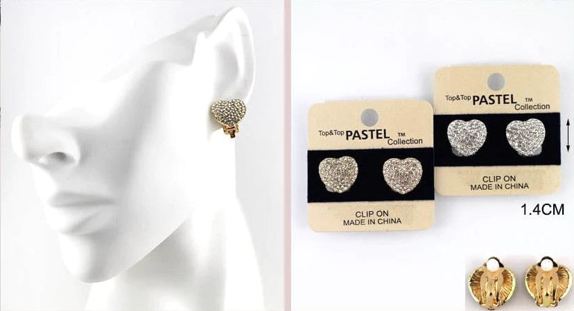 Top & Top Pastel Collection Clip-On Earrings