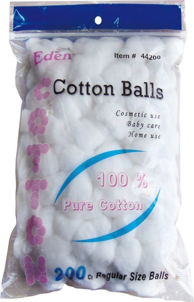 Eden Regular Cotton Balls, 200 pc