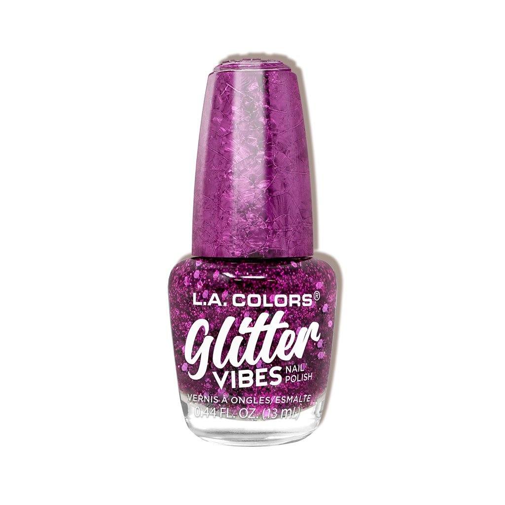 L.A. Colors Glitter Vibes Nail Polish, 1pc