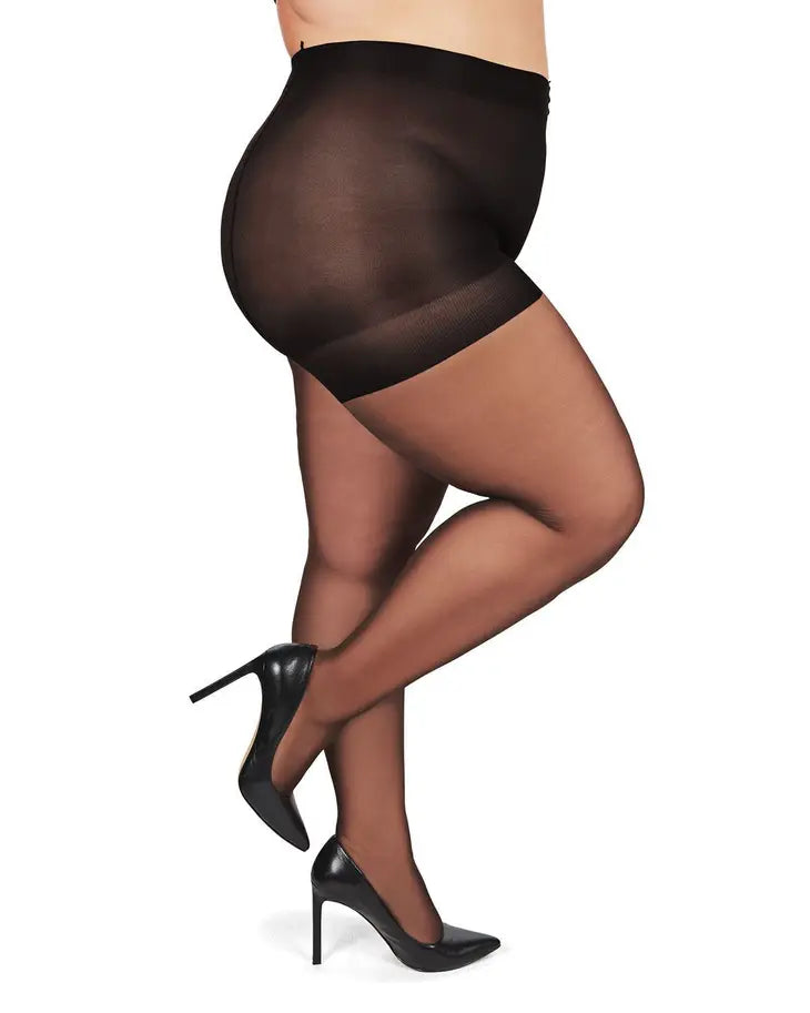 MeMoi  Curvy Sheer Control Top Pantyhose
