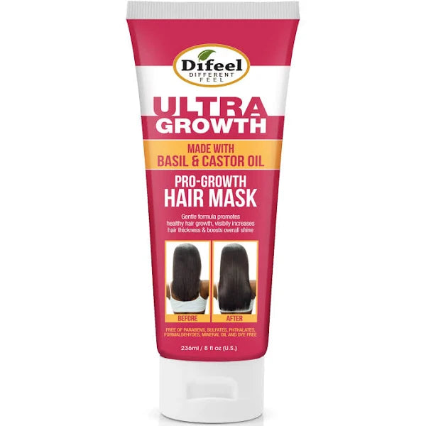Difeel Ultra Pro-Growth Hair Mask Basil/ Castor Oil 8 oz