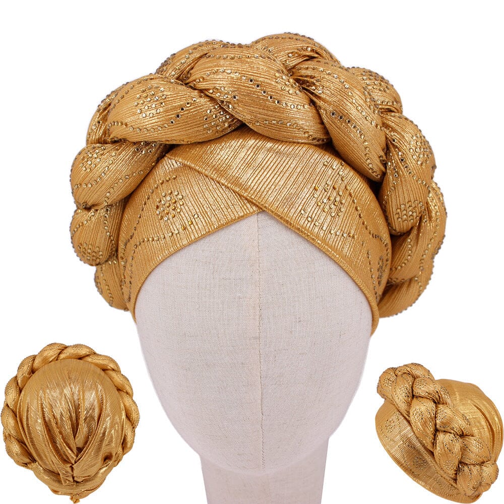 Fashion Brand - Rhinestone Head Wrap/ Turban