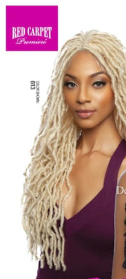 Mane Concept 4" HD Deep Braid Lace Front Wig Natural Locs, 28 in