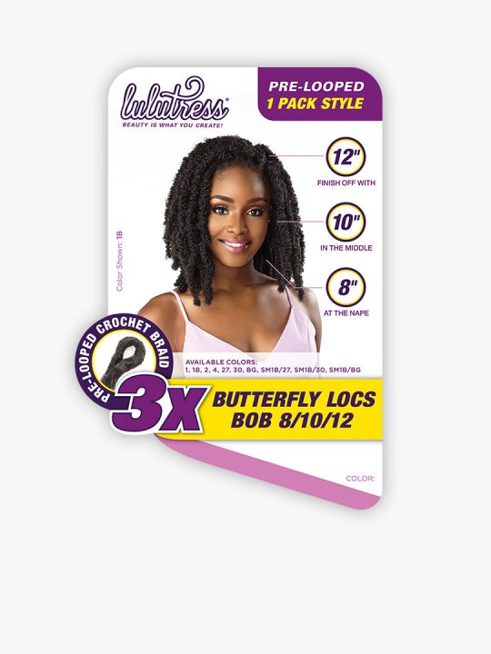 Lulutress 3x Butterfly Locs - 8/10/12 in