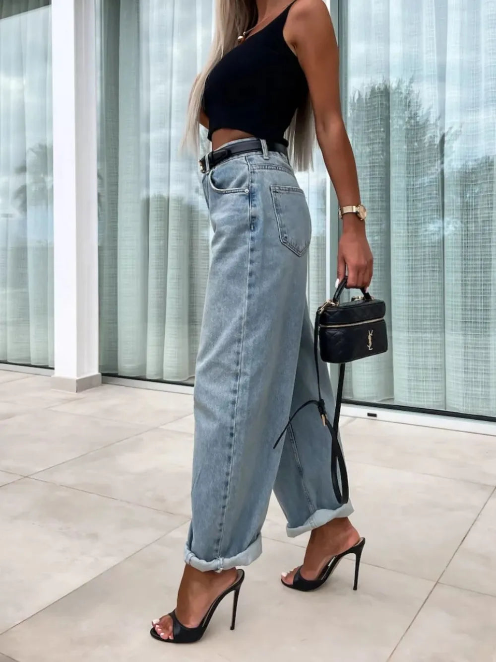 Street Trendy Casual Loose Women's Jeans