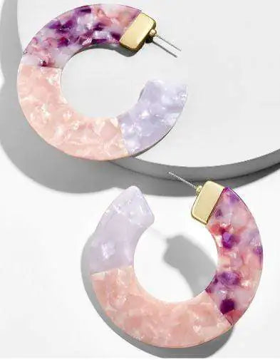 Style Loft Collection Lavender Rose Earrings