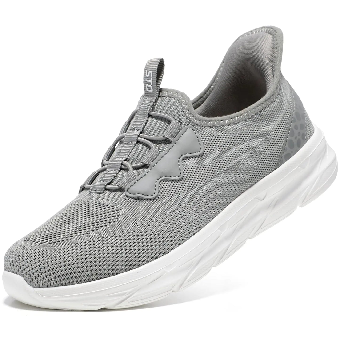Style Loft Collection STQ Hand Free Slip on Women's Sneakers, Light Grey (Size 6 US)