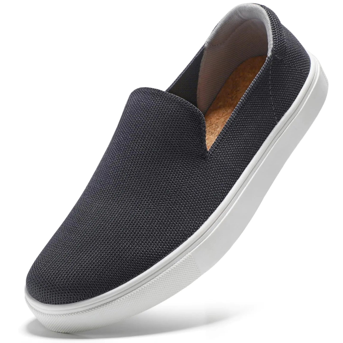 Style Loft Collection STQ Slip on Lightweight Women Shoes, Dark Grey (Size 6 US)
