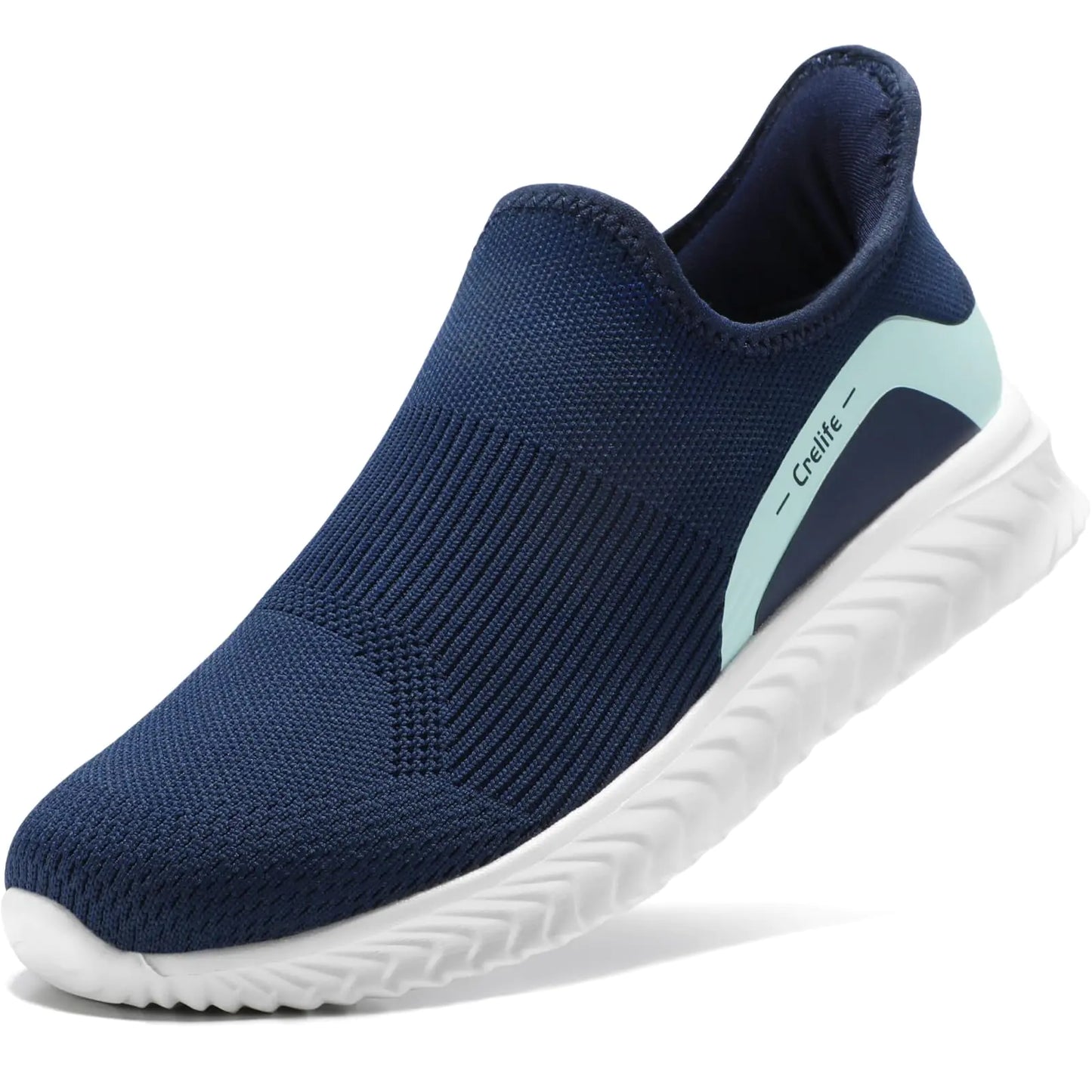 Style Loft Collection STQ Women's Slip On Traveling Shoe, Navy and Teal (Size 8.5 US)