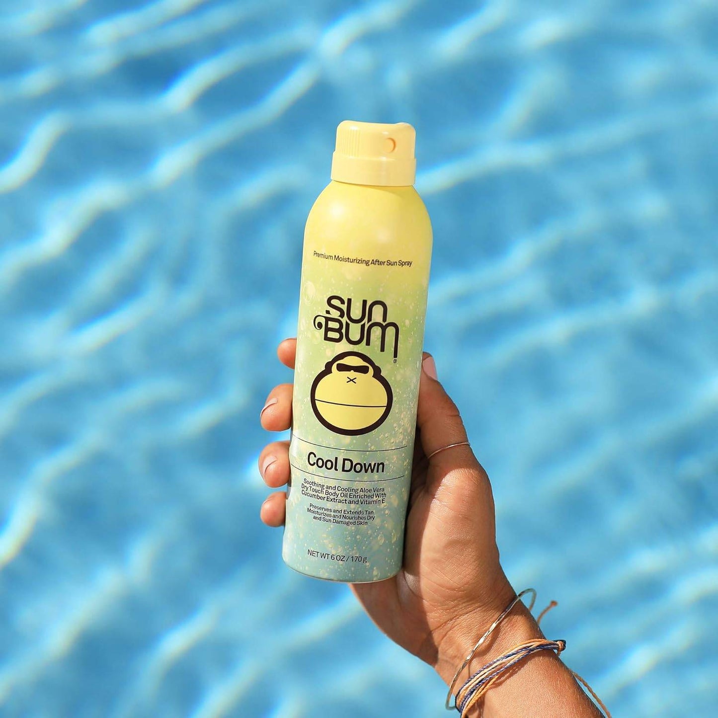 Sun Bum Cool Down Aloe Vera Spray - Vegan After Sun Care with Cocoa Butter to Soothe and Hydrate Sunburn - 6 oz