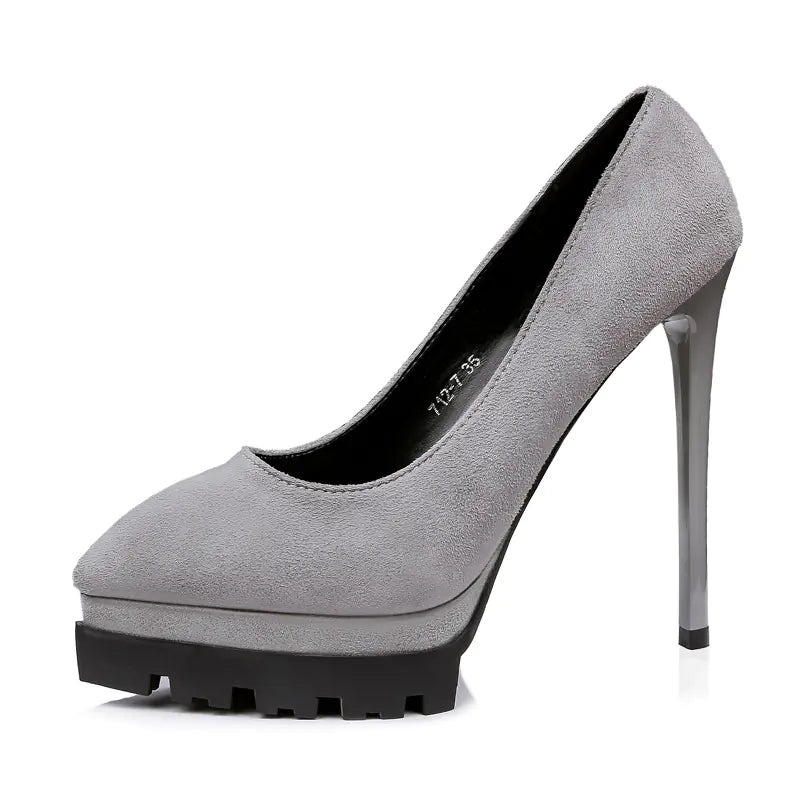 Style Loft Collection Stunning in Silence Suede Stilletos
