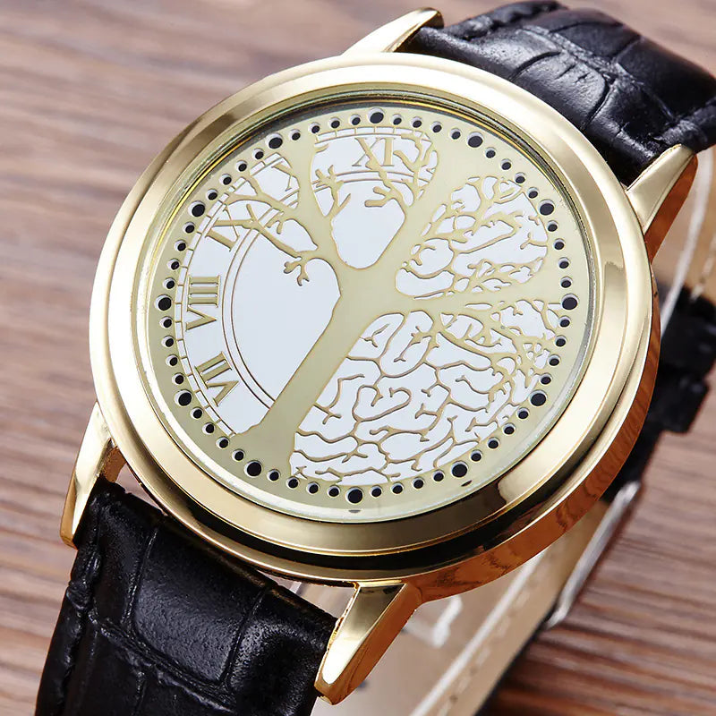 Style Loft Collection Leather Band LED Touchscreen Watch