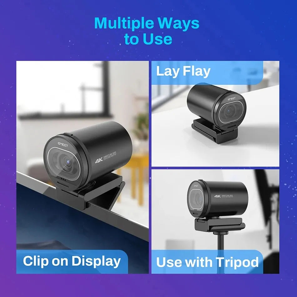 Style Loft Collection StyleTech 4K Ultra-High-Def StreamPro Webcam