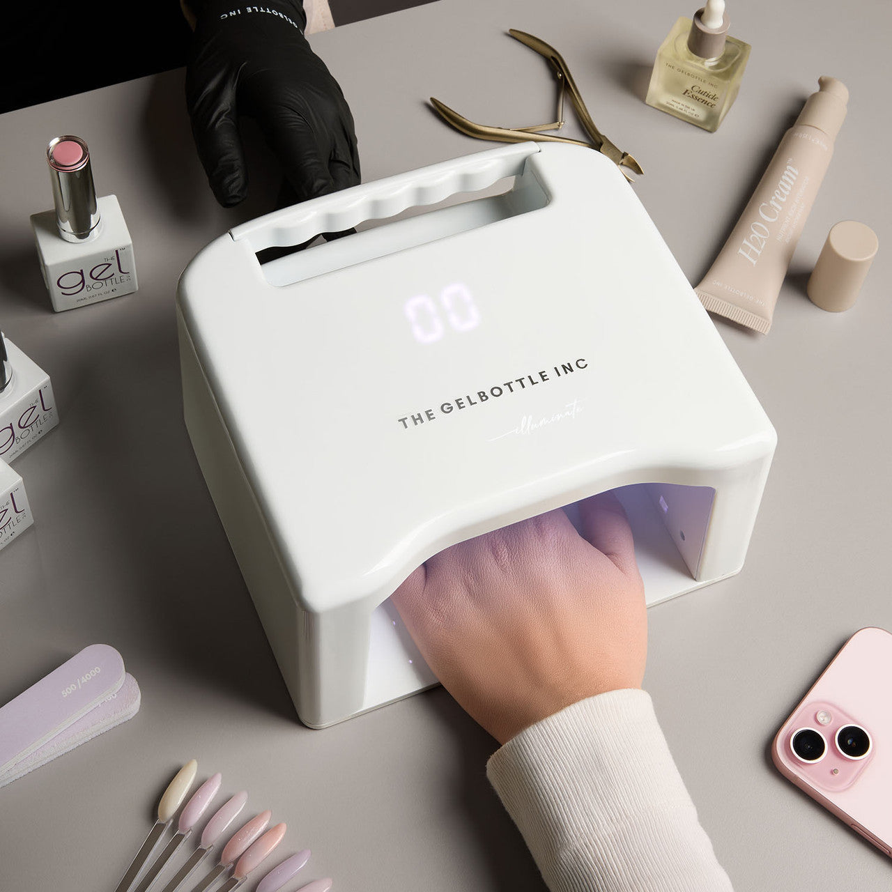 The GelBottle - Illuminate Nail Lamp, Cordless LED Curing