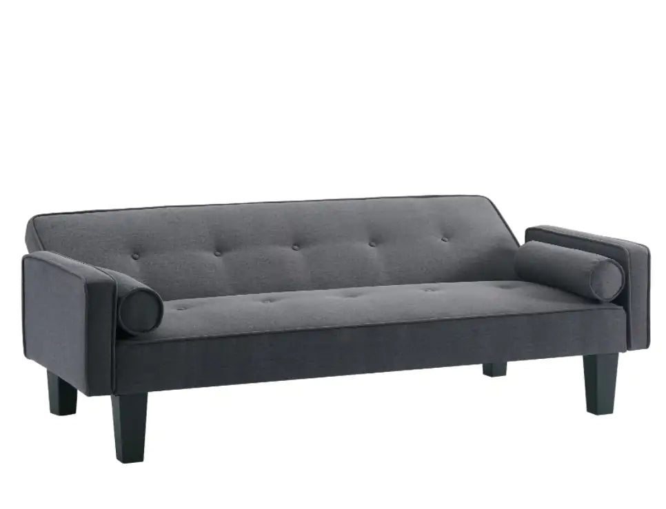 (.23) Style Loft Collection Granite Pull Point Tufted Button Sofa