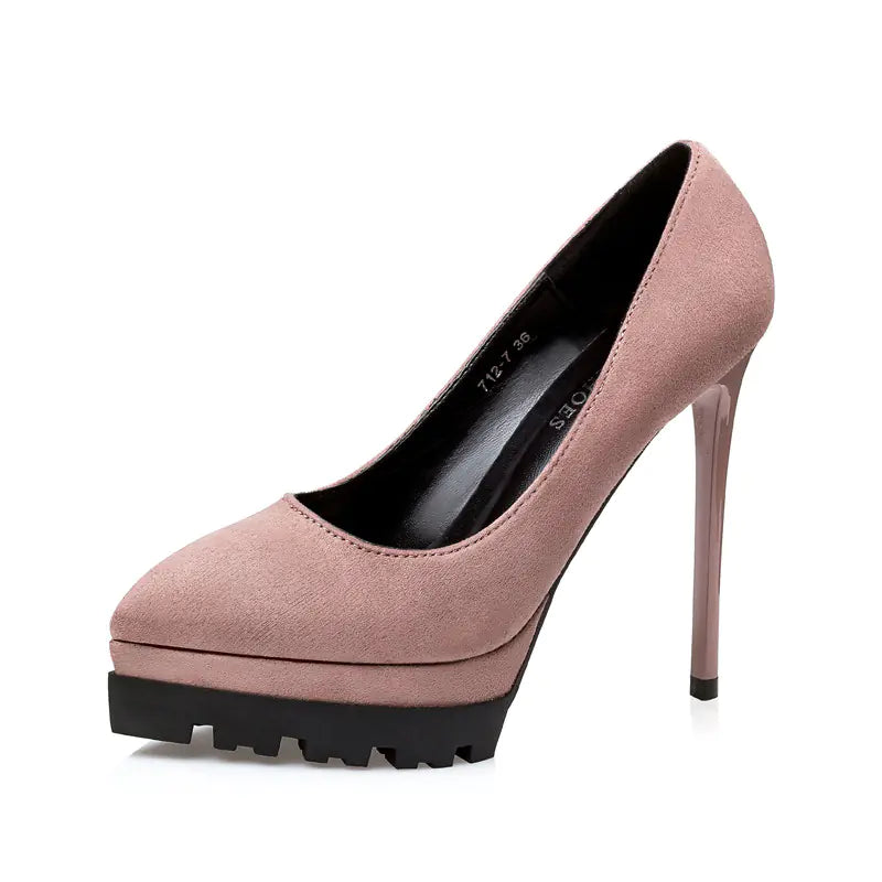 Style Loft Collection Stunning in Silence Suede Stilletos
