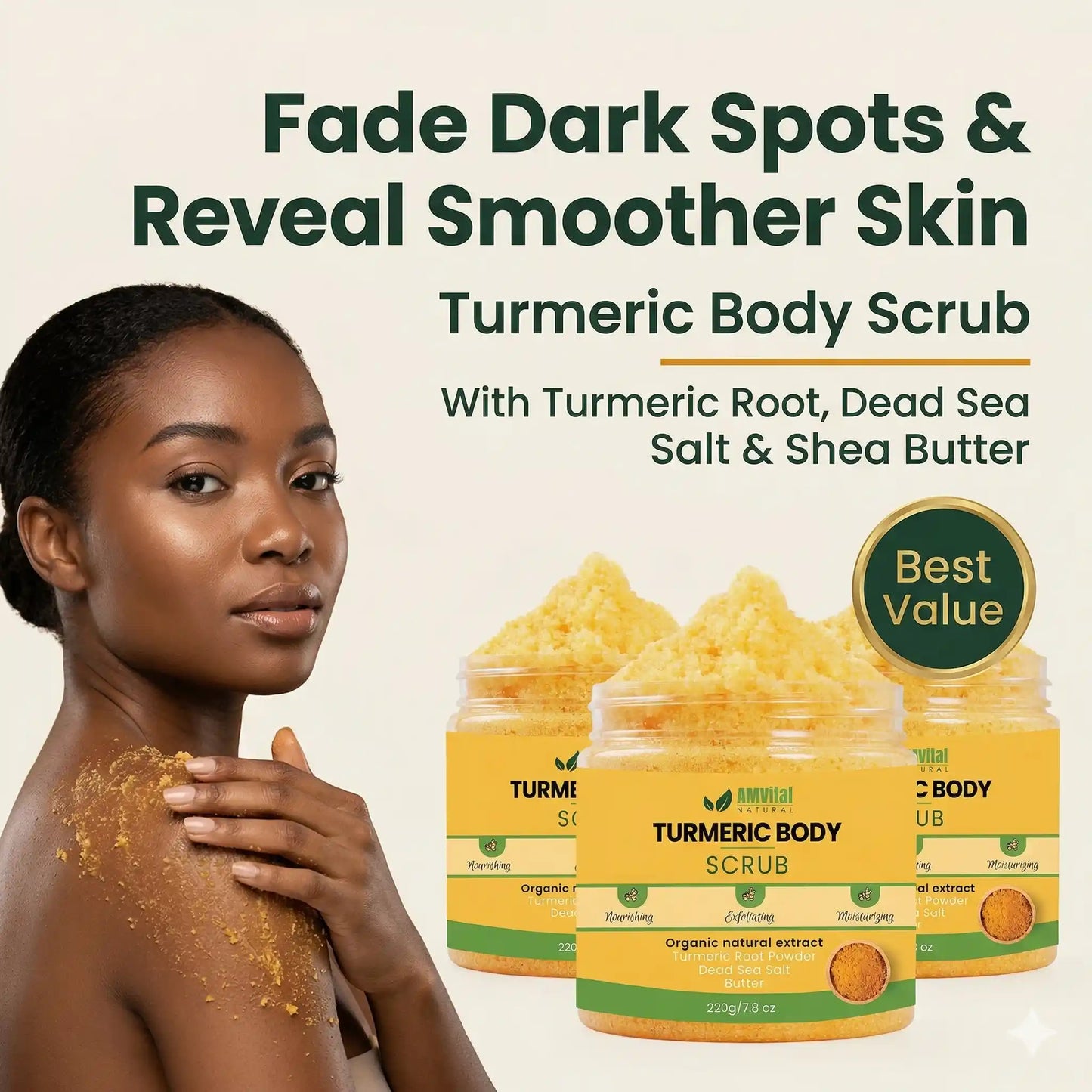 AMVital Turmeric Body Scrub