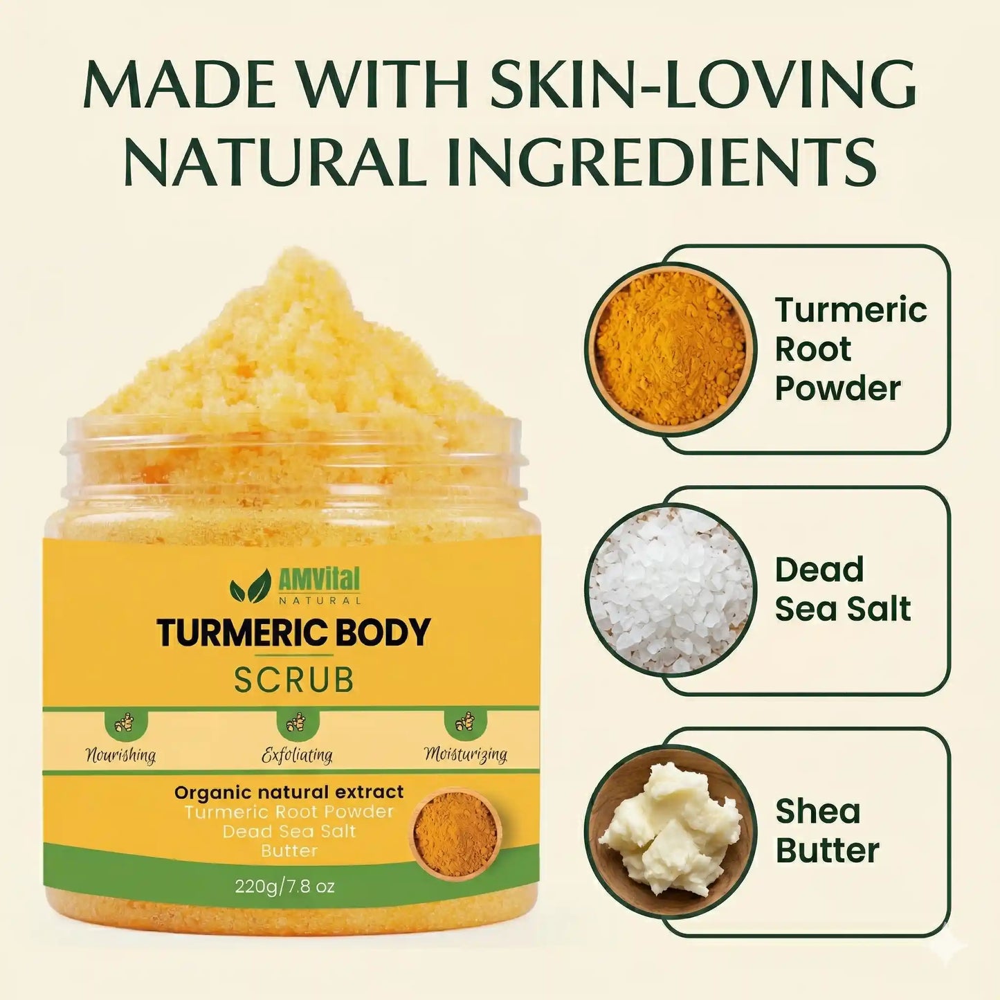 AMVital Turmeric Body Scrub