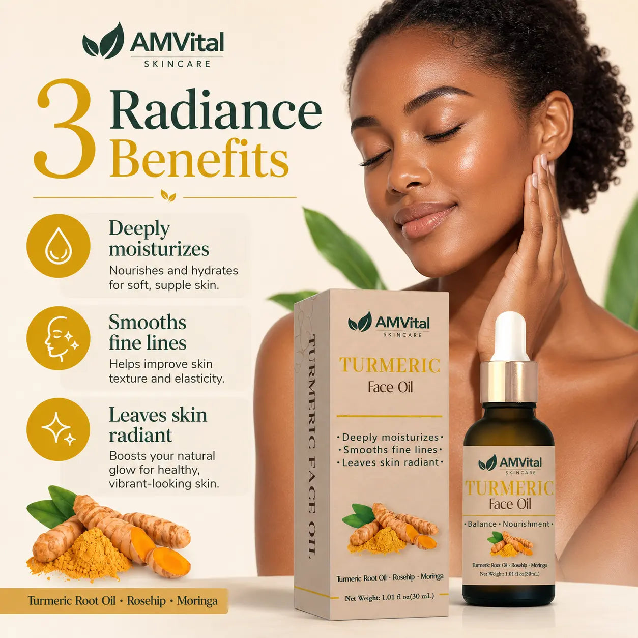AMVital Turmeric Face Oil