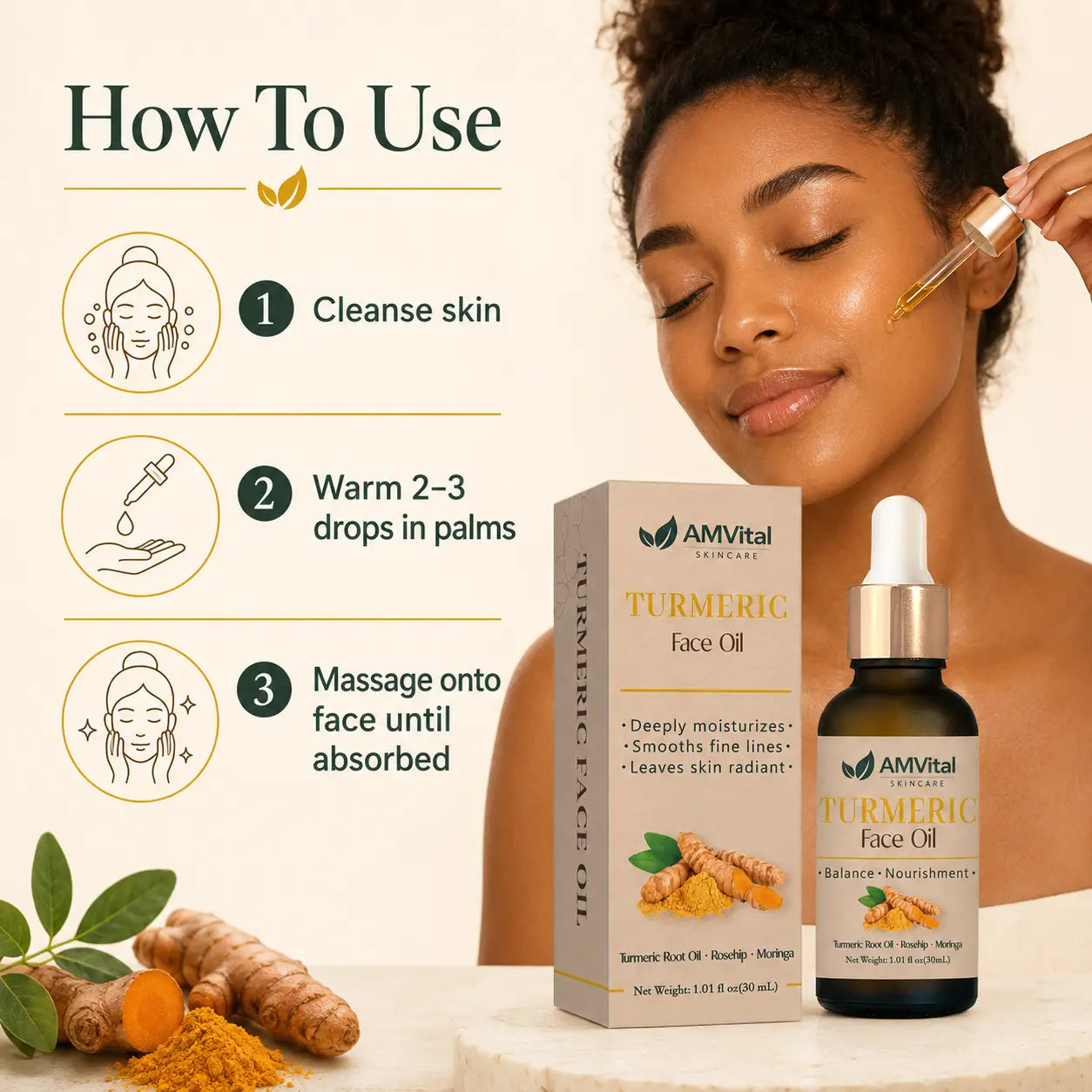 AMVital Turmeric Face Oil