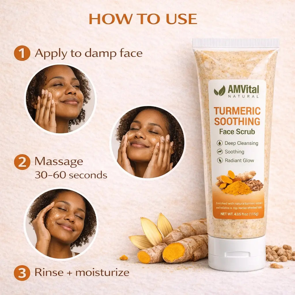 AMVital Turmeric Soothing Face Scrub