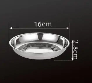 Stainless Steel Tableware Dinner Plate