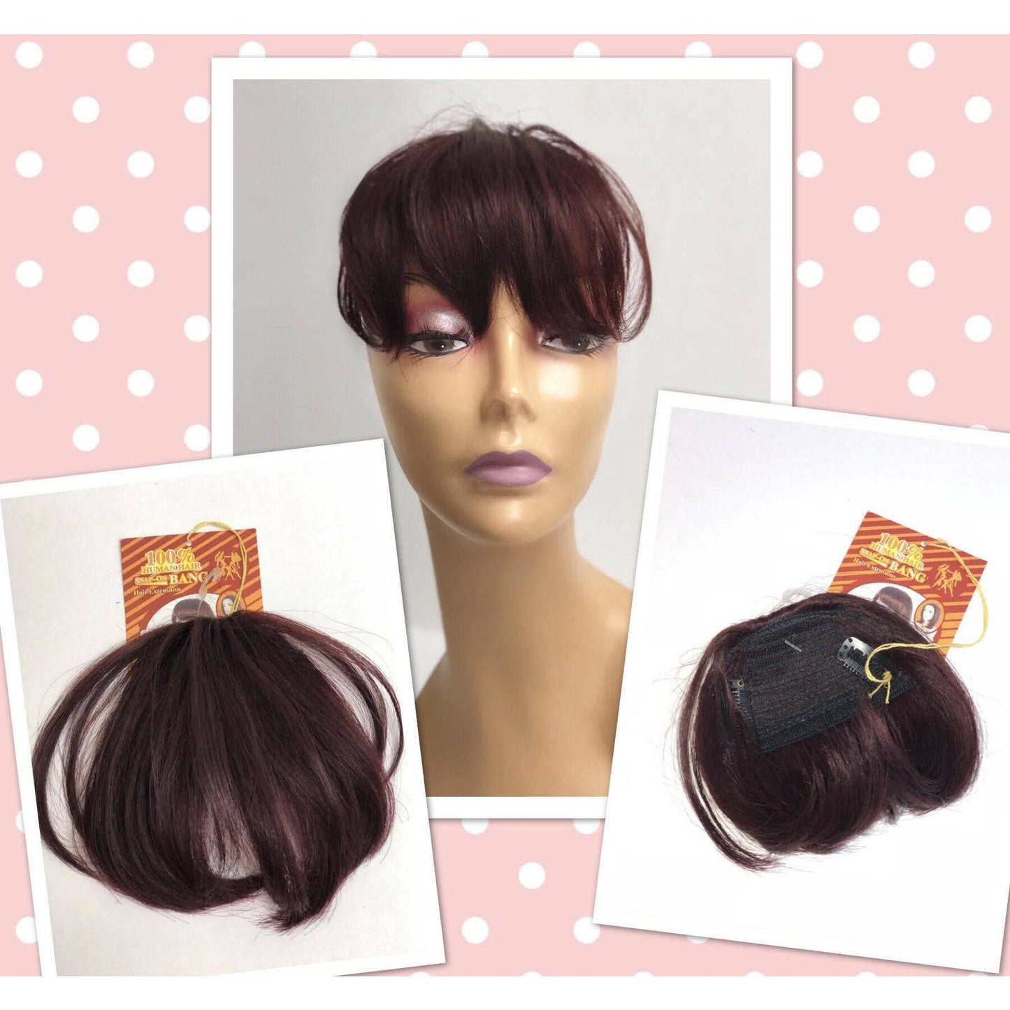 Unique 100% Human Hair Bang Piece