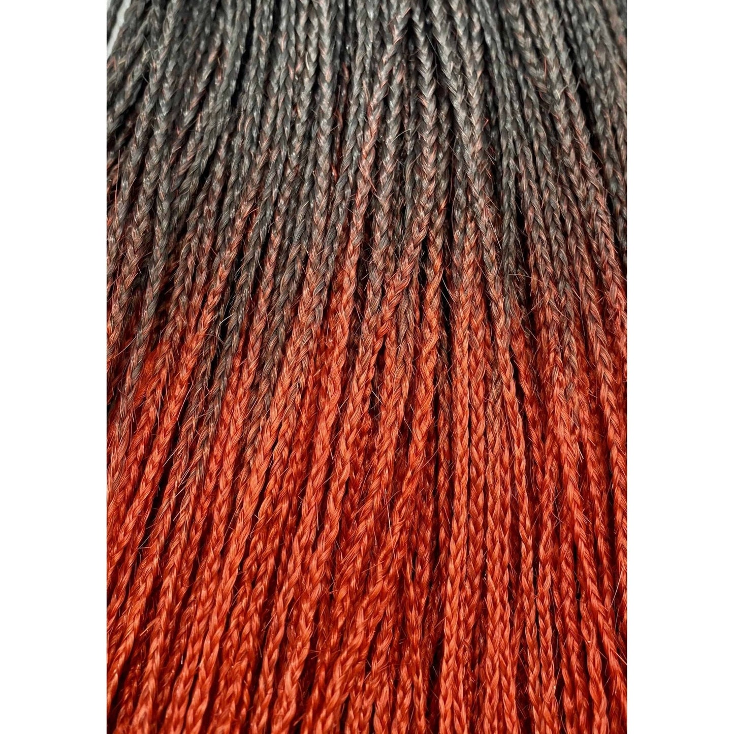 Unique Micro Braid  14" T1B Burgundy / 100% Human Hair
