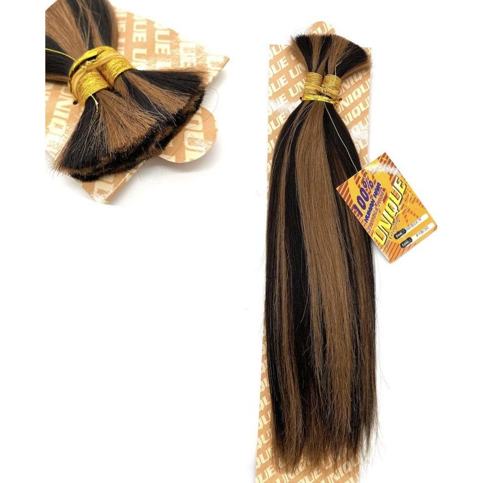 Unique's Yaki Bulk / 100% Human Hair 14"