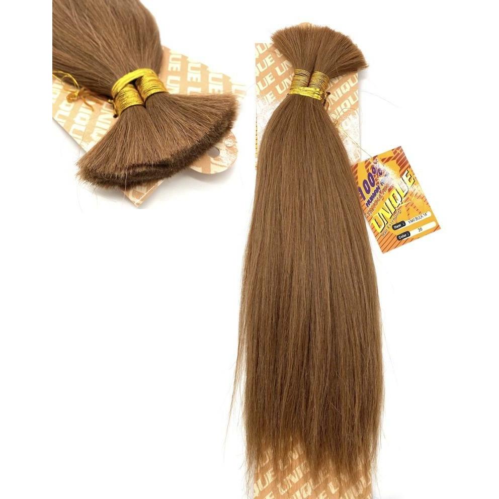Unique's Yaki Bulk / 100% Human Hair 14"