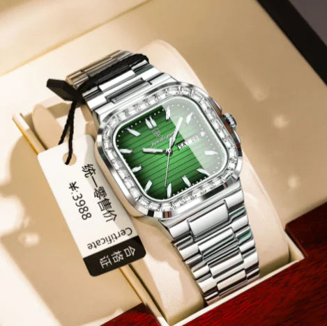Style Loft Collection St-Imier Zircon Diamond Face Quartz Watch
