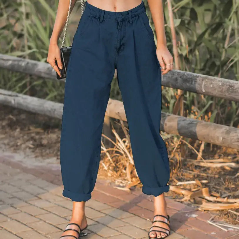 Style Loft Collection High Waist Cambridge Denim Trousers