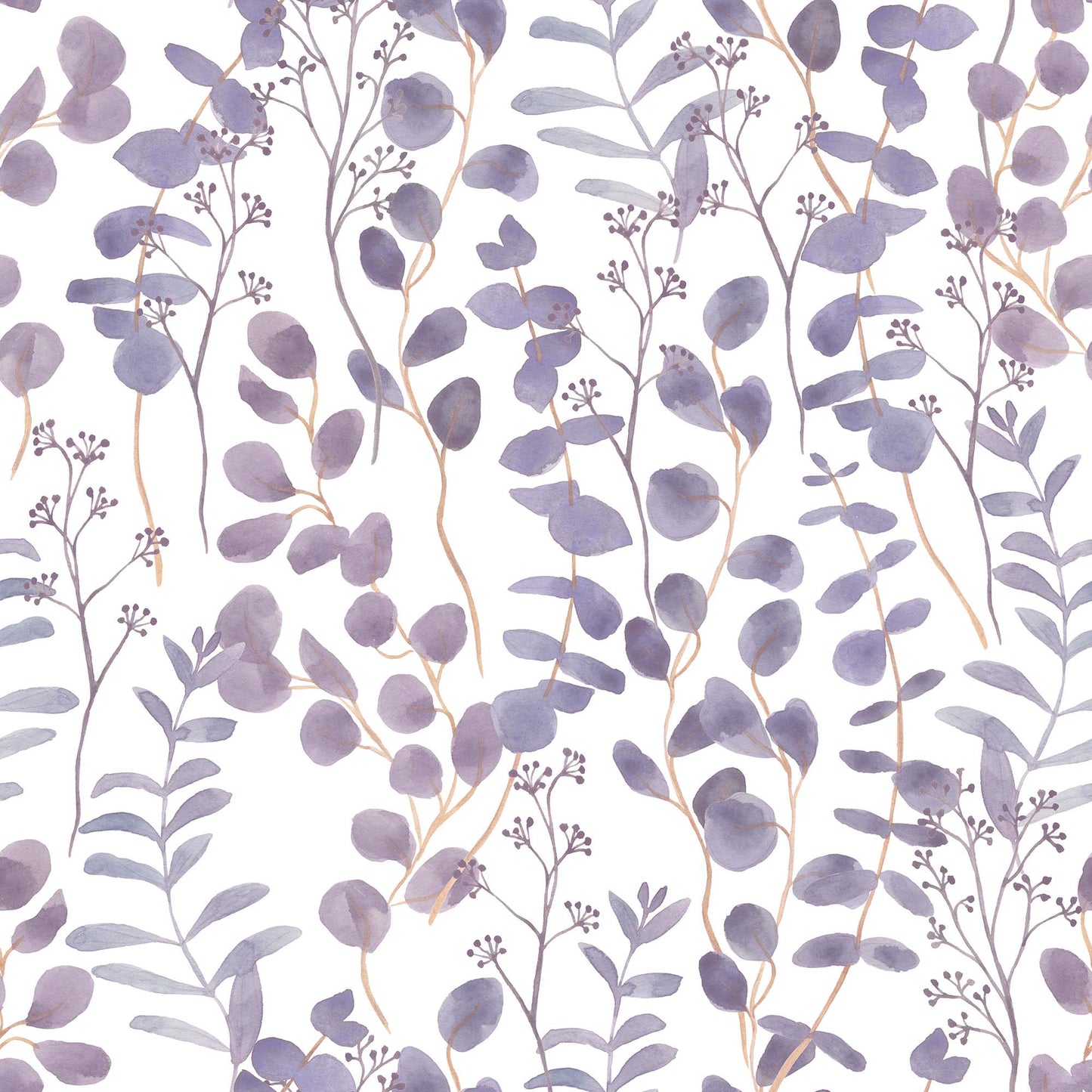 Lilac leaves Wallpaper | Kitchen + Metal