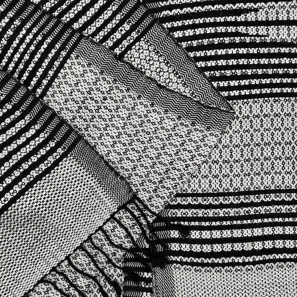 Style Loft Collection Silver Cambodia Tapestry Throw Blankets