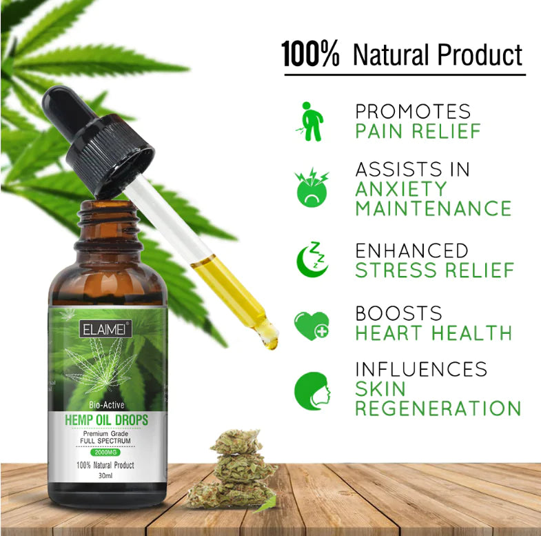 Style Loft Collection Pain, Stress, and Sleep Relieving Full Spectrum Hemp Seed Oil