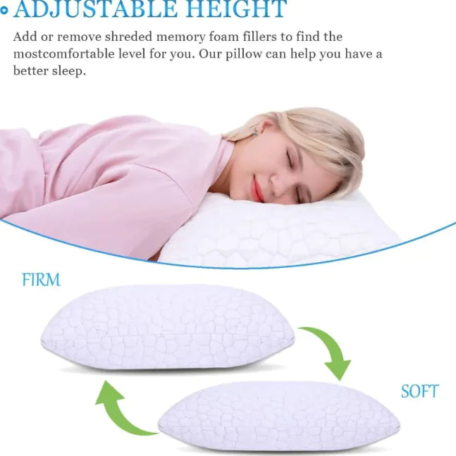 Style Loft Collection Cooling Ice Silk Memory Foam Pillow