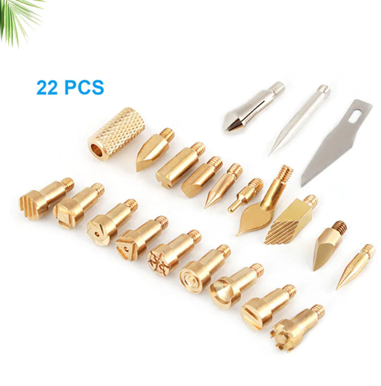 Style Loft Collection ToolStyle 22-Piece Woodburning and Carving Tool Set