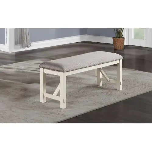 Style Loft Collection Elegant Farmhouse Dining Room Set & Cushioned Bench